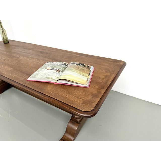 Vintage Farmhouse Table in Oak, 1950s For Sale - Image 10 of 18