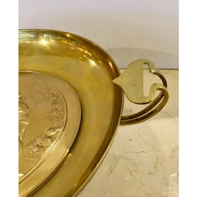 Italian Grand Tour Brass Tazza Depicting the Grappalers For Sale - Image 4 of 5