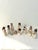 Charming vintage ten-piece Mexican hand-painted chalkware nativity set. Dimensions: smallest, 2.25"L x 1"W x 1.5"H to...