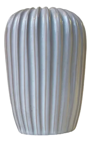 Danish Modern White Glaze Ceramic Vase from Eslau, 1960s