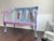 1930s One of a Kind Hand Painted Contemporary Accent Loveseat For Sale - Image 15 of 17