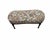 French Country Antique Upholstered Long Bench, Ottoman, Coffee Table For Sale - Image 3 of 10