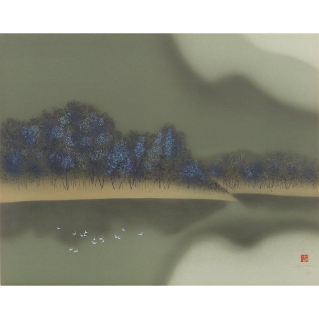 Modern David Lee, Mountain Lake (6), Lithograph For Sale - Image 3 of 3