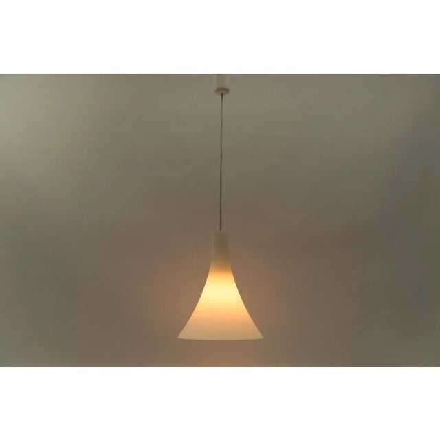 Tokyo Pendant Lamp in Opaline Glass by Wilhelm Braun-Feldweg for Peill & Putzler For Sale - Image 4 of 8