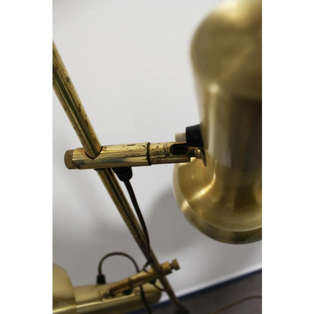 Vintage Brass Floor Lamp by Hans Schmidt, 1970s For Sale - Image 10 of 13