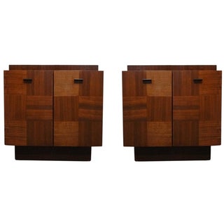 Mid-Century Brutalist Nightstands - A Pair For Sale