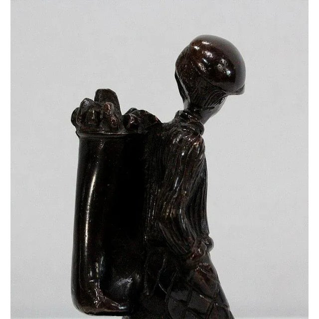 Bronze Golf Caddy Sculpture, Late 19th Century For Sale - Image 13 of 18