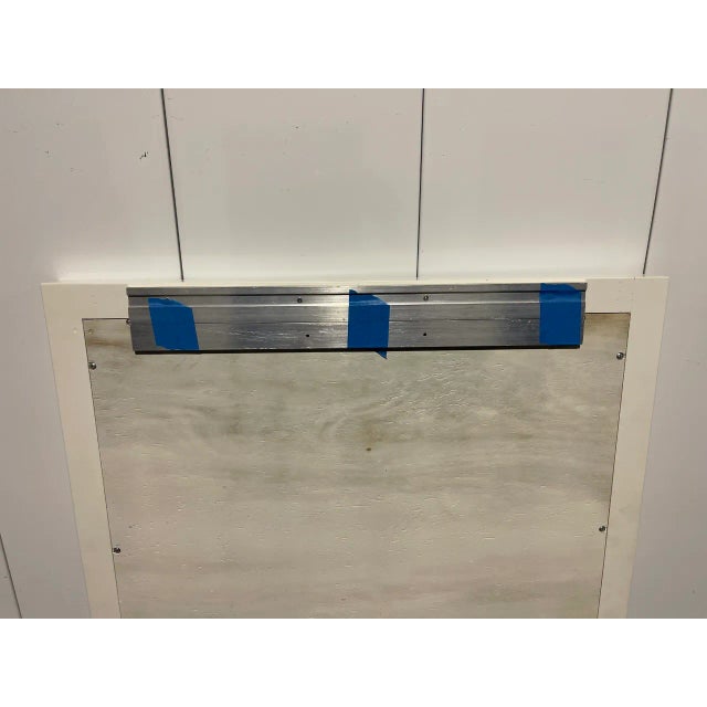 Wood Custom Dressing Mirror in Dove White For Sale - Image 7 of 8