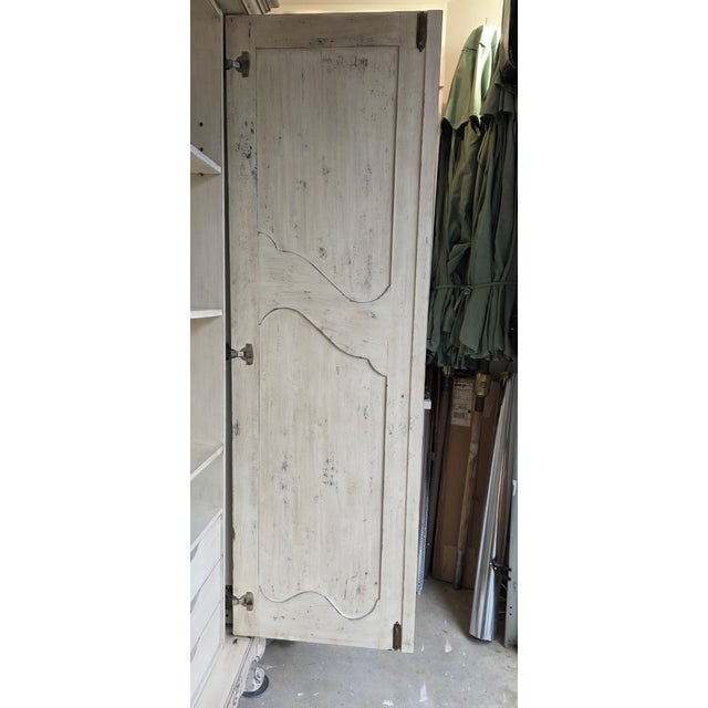 Custom Large Armoire Wardrobe in French Provincial Style For Sale - Image 4 of 9