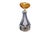 Silver Sauce Spoon with Golden Shell and Raised Stripes For Sale - Image 9 of 9