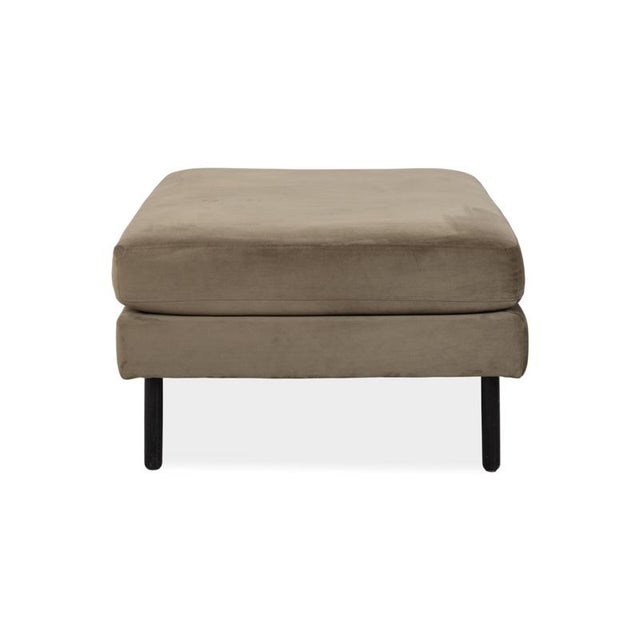 Scandinavia 3-Seater Sofa and Ottoman in Olive Green Upholstery from Bolia, Set of 2 For Sale - Image 16 of 18