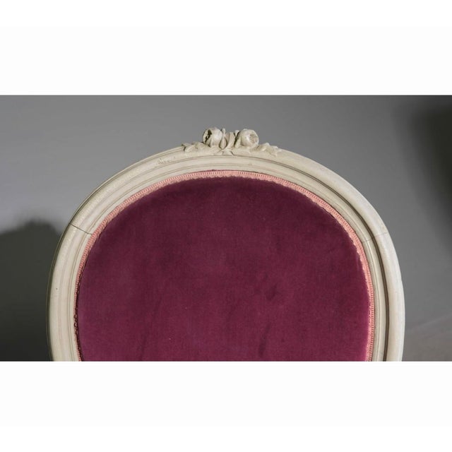 Late 19th Century Late 19th Century 2 Louis XV Style Painted Arm Chairs For Sale - Image 5 of 6