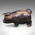 1950s Vintage Carved Piglet Figure, English, Treen, Ebonised, Farmyard, Mid Century For Sale - Image 5 of 12