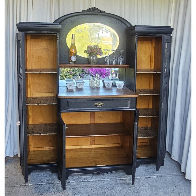 Art Nouveau Style Server Buffet/ Coffee Station/ Bar Station, Circa 1920's For Sale In Los Angeles - Image 6 of 18