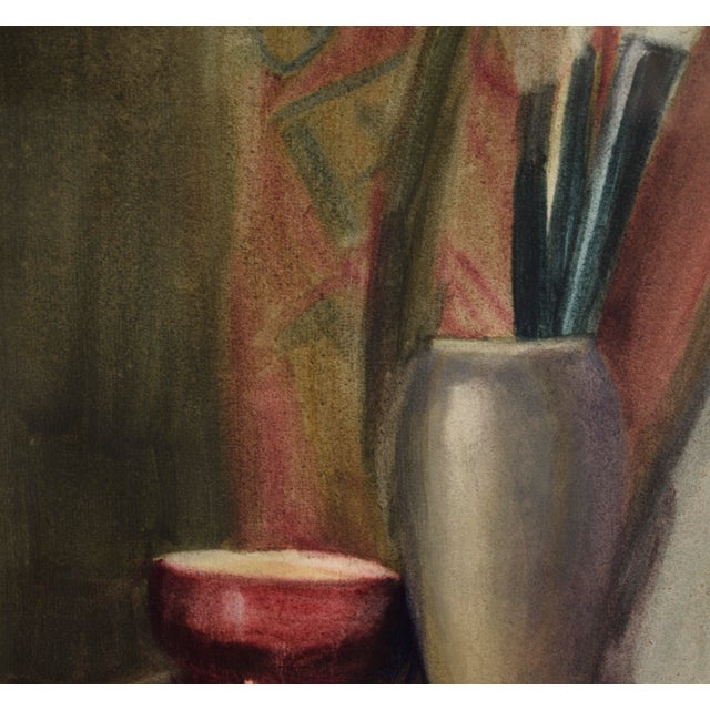 Sumi-E Brushes and Bowl - Still Life by Elizabeth Harrington For Sale In Monterey, CA - Image 6 of 8