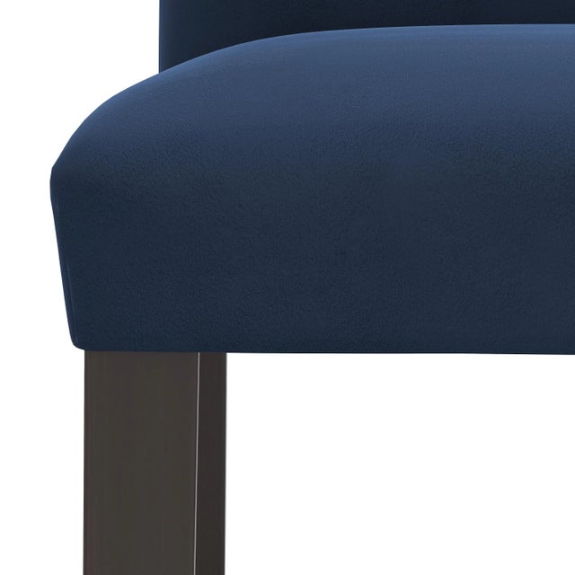Not Yet Made - Made To Order Chelsea Bar Stool in Ink Classic Velvet For Sale - Image 5 of 8