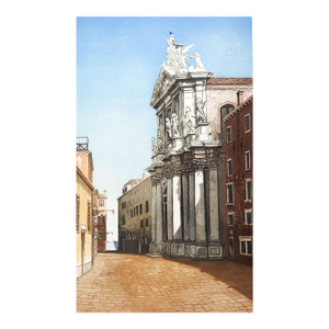 Late 20th Century Santa Maria Assunta Venice Italy Etching
