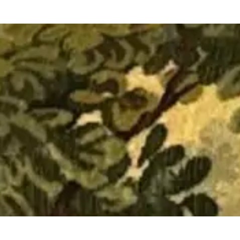 Wood Pair of Late 20th Century French Louis XVI Style Armchairs, Scalamandre Marley Forest Green Fabric & Trim For Sale - Image 7 of 9