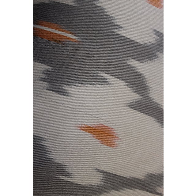 Contemporary Silk Ikat Bohemian Throw Pillow For Sale - Image 9 of 11