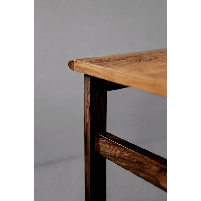 This classic square coffee table from the capella series was designed by illum wikkelsø for the danish manufactory niels...