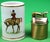 Mid 20th Century Abercrombie & Fitch X Cyril Gorainoff Porcelain Fox-Hunter W/ Evans Brass Lighter For Sale - Image 5 of 8