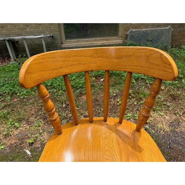 Vintage Spindle Windsor Dining Chairs. Set of 6 For Sale - Image 12 of 16