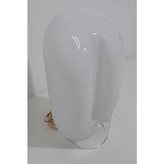 Great mood lighting, beautiful Vistosi table lamp.