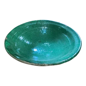 Mid 20th Century Green Decorative Bowl From Spain