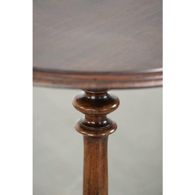 Antique Round Carved Side Table For Sale - Image 12 of 13