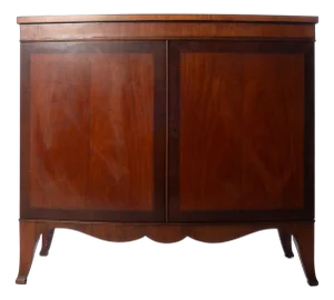 Bowfront Mahogany Cabinet