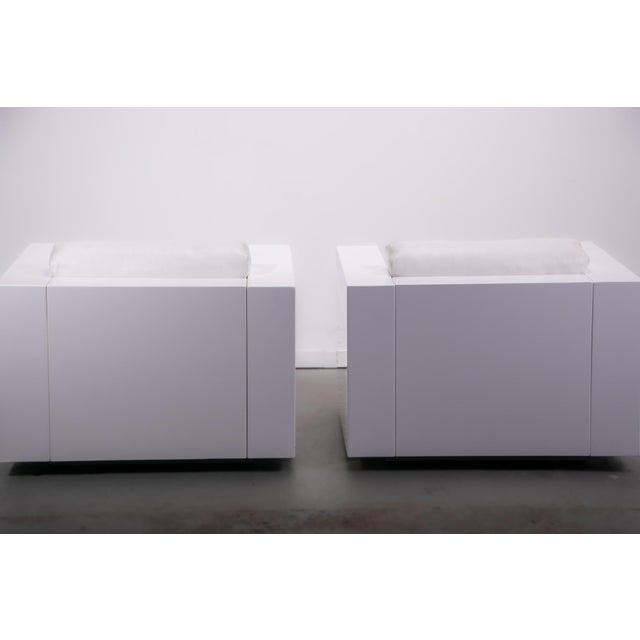 Poltronova Saratoga Armhairs by Lella and Massimo Vignelli for Poltronova, 1990, Set of 2 For Sale - Image 4 of 18