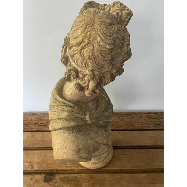 Plastic Neoclassical Bust of Apollo For Sale - Image 7 of 9