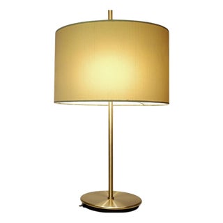 Table Lamp with Silk Lampshade from Staff Leuchten, 1960s For Sale