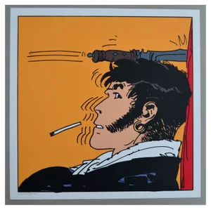 Hugo Pratt, Corto Maltese Knife, 1990, Serigraph