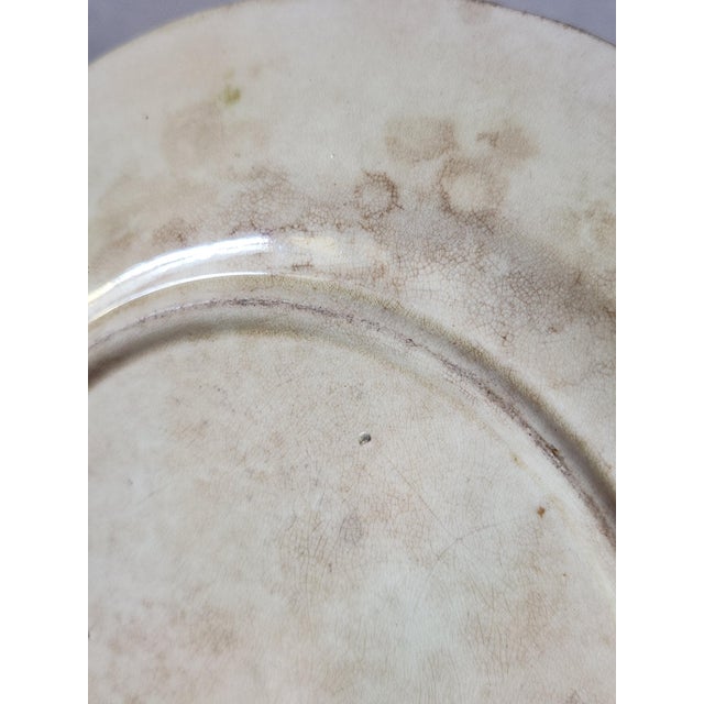 Decorative Plate by Faience Donnaing, 1890s For Sale - Image 10 of 11