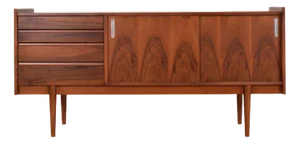 Mid-Century Polish Walnut Sideboard from Bytomskie Fabryki Mebli, 1960s