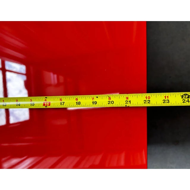 Orange Lacquer Accent Table From the Lacquer Company For Sale - Image 12 of 13