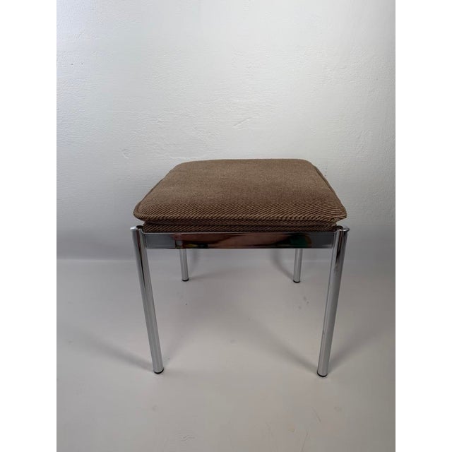 Space Age Chrome Stool from Mayer, Germany, 1970s For Sale - Image 3 of 11