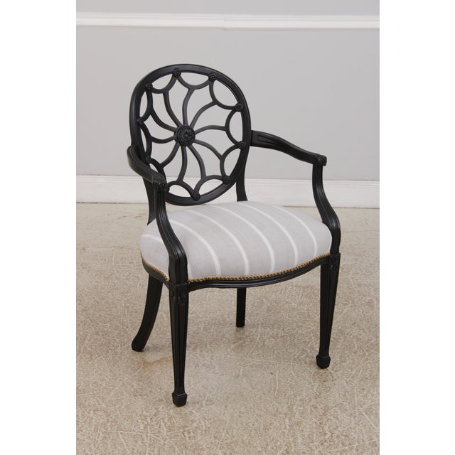 Age: Approx. 25 Years Old Details: High Quality Construction Spiral Web Backs Traditional Style Tack Head Trim Nice Carved...