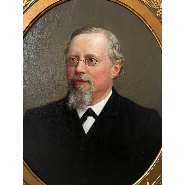 Ludwig Wilhelm Heupel-Siegen, Portrait, 1908, Oil on Canvas For Sale - Image 4 of 10