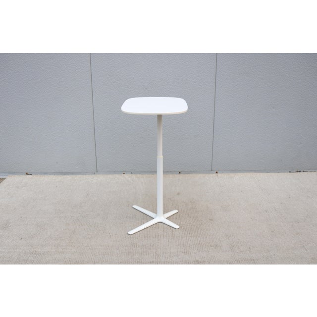 White Modern Davis Furniture Lift Height Adjustable White Rectangle Occasional Table For Sale - Image 8 of 18