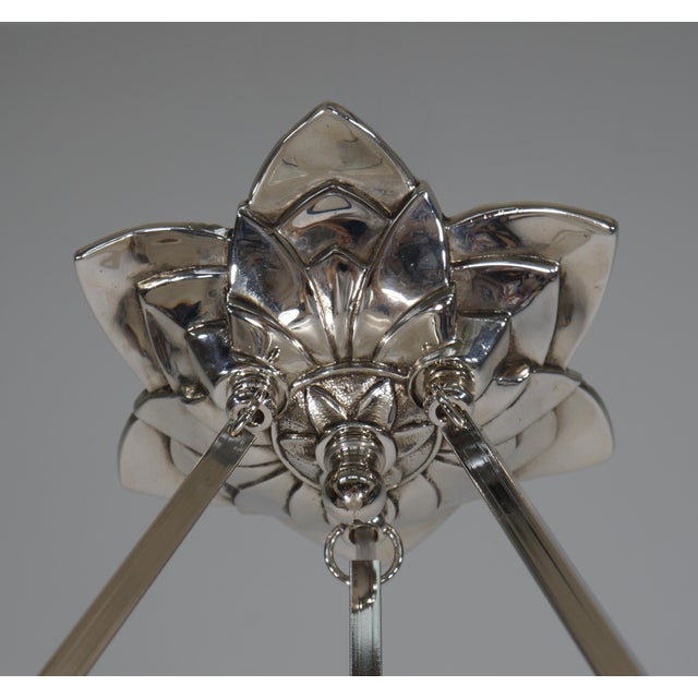 Metal French Art Deco Pendant by Marius Sabino 1920s France For Sale - Image 7 of 8