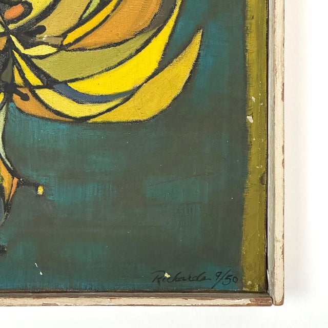 1950 Mid-Century Banana Bunch Original Painting, Richards For Sale In New York - Image 6 of 11