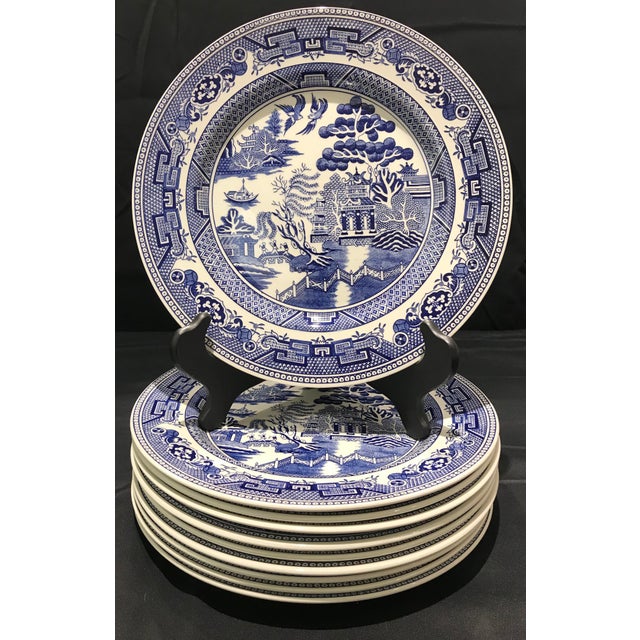 1980s John Tams "Blue Willow" England Dinner Plates Set of 10 Chairish