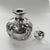 Antique Art Nouveau Silver Overlay Glass Perfume Bottle, C. 1900 Scent Bottle For Sale - Image 4 of 4
