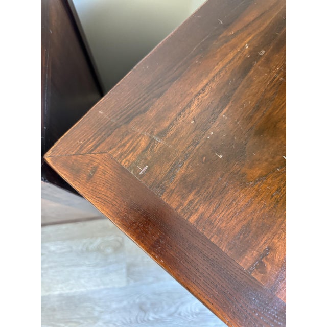 Wood Vintage Asian Style Wooden Bedside Tables, Set of 2 For Sale - Image 7 of 12