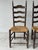 Wood Country-Style Chairs in Walnut and Straw, 1950, Set of 2 For Sale - Image 7 of 17