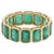 Early 21st Century Natural 6.31 cts Zambian emerald band ring in 18k gold For Sale - Image 5 of 18