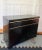 Cool 1970s modern Broyhill solid wood black lacquer sideboard with brass accents. Felt-lined top drawer. Dimensions: 40"...