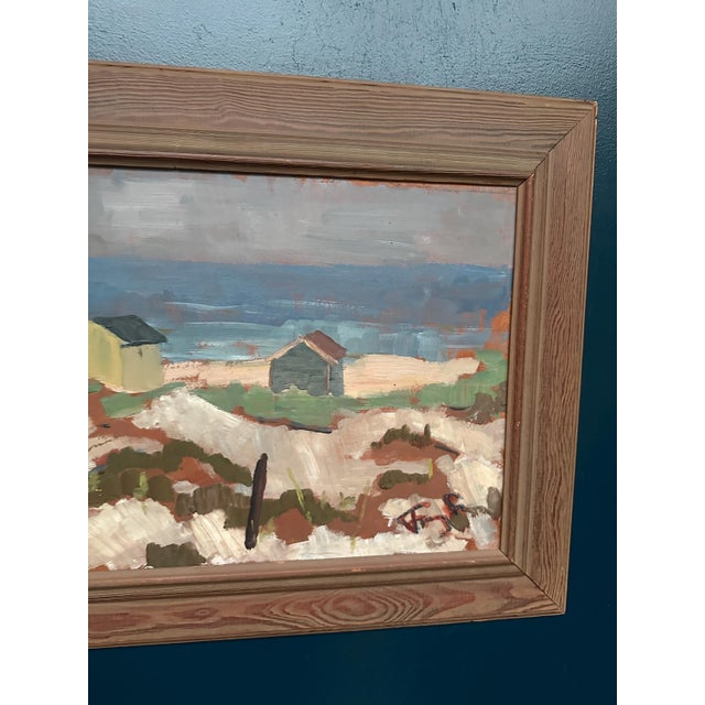 Frans Lundberg, Coastal Village, 1950s, Oil on Panel, Framed For Sale - Image 5 of 18